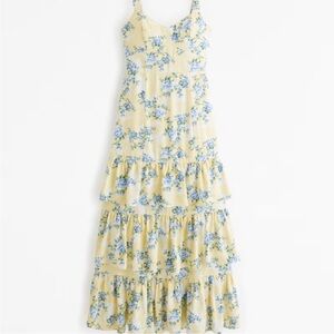 Abercrombie and Fitch Drama Tiered Ruffle Gown